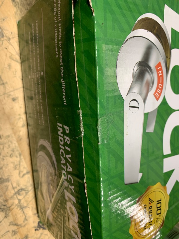 Photo 1 of **UNKNOWN MISSING PARTS**  ANNFUZ Privacy Keyless Lever Lock with in-Used Or Vacant Indicator,Vacancy Occupied Bathroom Handle Door Lock for Restrooms,Open/Close Sign,Commerical Grade,for Public Washrooms,Satin Nickle