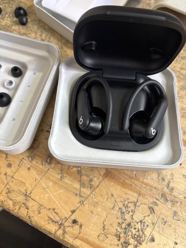 Photo 1 of **ACCOUNT LOCKED TOO PREVIOUS OWNER ****Beats Powerbeats Pro 2 Wireless Bluetooth Earbuds - Noise Cancelling, Heart Rate Monitor, IPX4, Up to 45H Battery & Charging Case, Works with Apple & Android - Jet Black