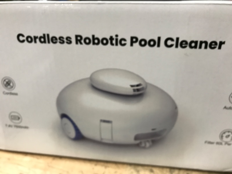 Photo 1 of 2025 Cordless Robotic Pool Vacuum, Pool Cleaner for Above Ground/Inground Pools - 7500mAh Battery, Lightweight, 140mins Runtime, Powerful Suction Pool Cleaner Vacuum for Flat-Bottom Swimming Pools