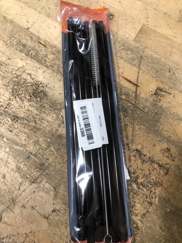 Photo 1 of [DISHWASHER SAFE] 6 Pack Black Replacement Straws for Stanley 40 oz 30 oz Cup Tumbler, 12 inch Long Reusable Plastic Straws with Brush for Stanley, Owala, Yeti Tumbler, BPA FREE