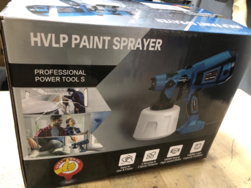 Photo 1 of Paint Sprayer Tool 1000W High Power Electric Spray Paint Gun Easy to Clean for Furniture Cabinets House Painting