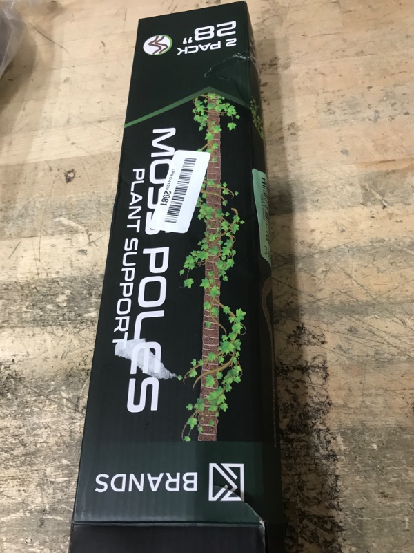 Photo 1 of 2 Pack 28'' Bendable Moss Pole Monstera Plant Support for Climbing Indoor Plants - Stakes for Potted Climbers - Tall Sticks Indoor Trellis for Houseplants - Accessories for Monstera Pot