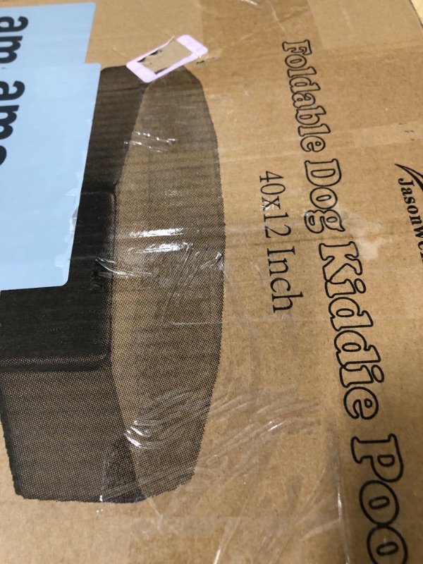 Photo 1 of Jasonwell Foldable Dog Pool Collapsible Hard Plastic Dog Swimming Pool Portable Kiddie Pool Pet Pool Doggie Wading Pool Bath Tub for Puppy Small Medium Large Dogs Cats and Kids 39.5"