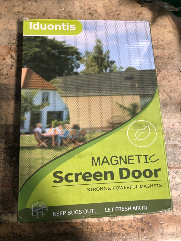 Photo 1 of ***(MISSING VELCRO STRIPS)***Magnetic Screen Door -Fit for Door Size:36x78 Inch,Screen Door Size 38"x80"?Hands Free Mesh Partition,Heavy Duty Curtain Keeps Bugs Out, Frame Hook & Loop, Pet and Kid Friendly