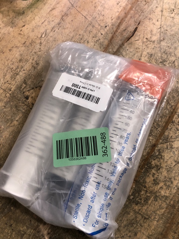 Photo 1 of 150ml Large Syringes for Liquid, Oral, Scientific Labs, Measurement, Dispensing, with Cap- 3 Pack 150 ml Syringe