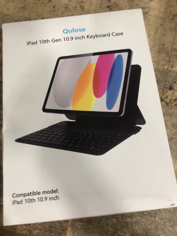 Photo 1 of Qulose Keyboard Case for iPad 11th(A16,2025), 10.9 inch iPad 10th Gen 2022 Wireless Bluetooth Keyboard, Smart Wake/Sleep, Detachable Magnetic Rechargeable Folio, QWERTY, Adjustable Angle