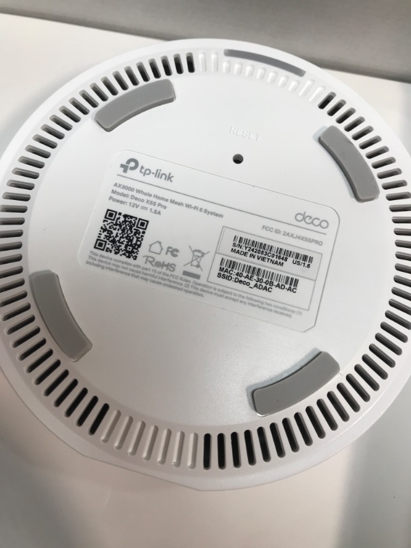 Photo 1 of TP-Link Deco X55 Pro AX3000 Whole Home Wi-Fi 6 Mesh System - Coverage up to 6500 Sq.Ft & up to 150 Devices, 2x2.5G WAN/LAN Ports, 4 Streams, Wired Ethernet Backhaul, Ideal for 1Gig+ Internet, 3-Pack