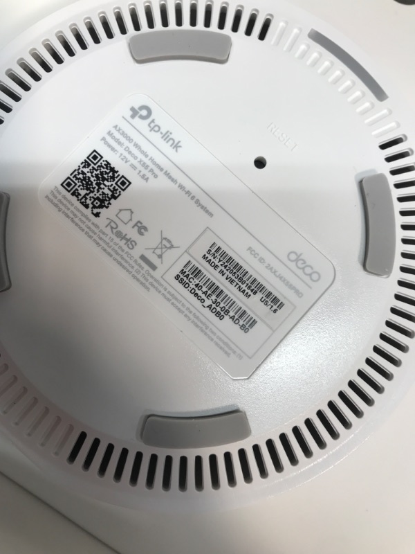 Photo 1 of TP-Link Deco X55 Pro AX3000 Whole Home Wi-Fi 6 Mesh System - Coverage up to 6500 Sq.Ft & up to 150 Devices, 2x2.5G WAN/LAN Ports, 4 Streams, Wired Ethernet Backhaul, Ideal for 1Gig+ Internet, 3-Pack