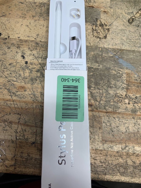 Photo 1 of Stylus Pen for iPad 6th-11th Generation-2X Fast Charge Active Pencil Compatible with 2018-2025 Apple iPad Pro 11"/12.9"/M4, iPad Air 3/4/5/M2/M3,iPad mini 5/6 Gen-White