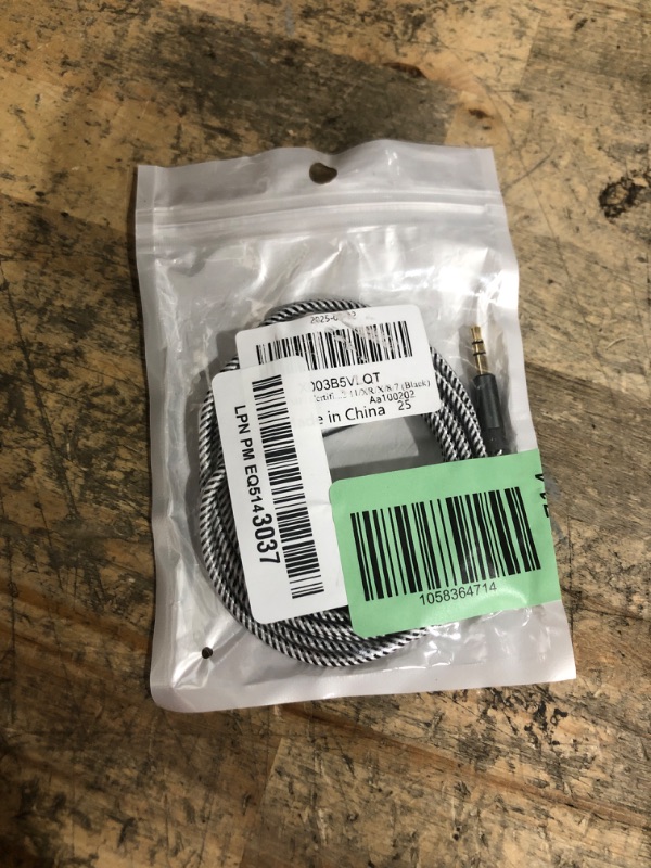 Photo 1 of (Apple MFi Certified) iPhone AUX Cord,Lightning to 1/8 Inch Audio Cable,3.3ft, Headphone Jack Adapter Male Aux Stereo Audio Cable Compatible for iPhone 14/13/12/11/XR/X/8/7 (Black)