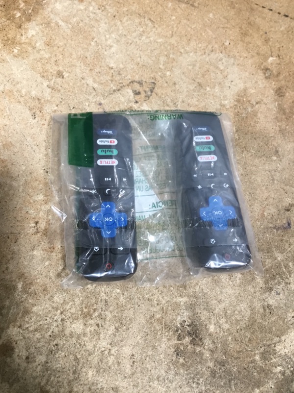 Photo 1 of (Pack of 2) Replacement-Remote-Control for Roku-TV,Compatible for TCL Roku/Hisense Roku/Onn Roku/Philips Roku Smart TVs(Not for Roku Stick and Box)