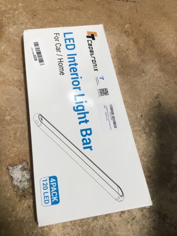 Photo 1 of 12v LED Interior Light Bar?CT CAPETRONIX 120LEDs 1500LM 8W DC 12 Volt led Strip Lights with ON/Off Switch?for Enclosed Cargo Trailer, Car RV Van Truck Lorry Camper Boat Caravan Motorhome (4Pack)