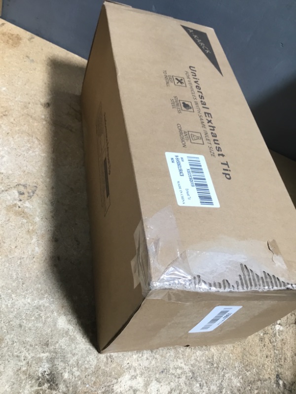 Photo 1 of 5 Inch Inlet Exhaust Tip, A-KARCK Polished Bolt On 5" Inlet 6" Outlet 15" Long Exhaust Tailpipe Tip Stainless Steel for Truck