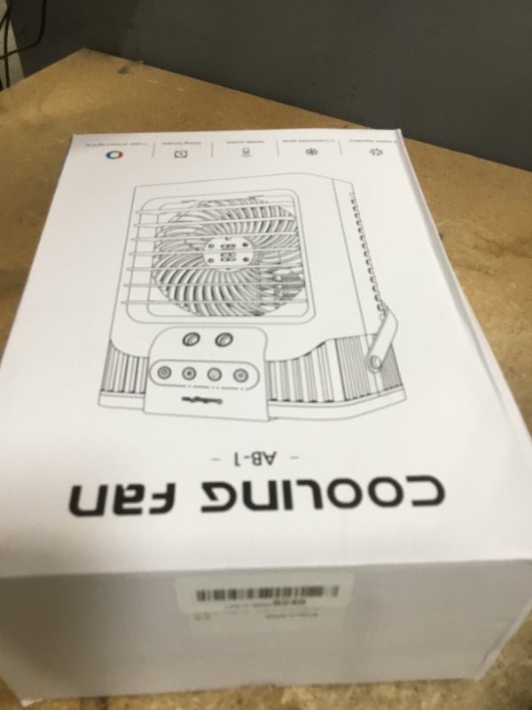 Photo 1 of **Missing Charger**Portable Air Conditioners,4-in-1 Evaporative Air Cooler with 3 Speeds, 3 Modes & 7 LED Light Cooling Fan with Remote, 2-8H Timer, 1200ML Personal Mini Air Conditioner for Bedroom and Office