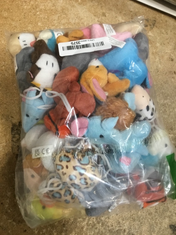 Photo 1 of 32 Piece Mini Plush Animal Toy Set, Cute Small Animals Plush Keychain Decoration for Themed Parties, Kindergarten Gift, Teacher Student Award, Goody Bags Filler for Boys Girls Child Kid Laxdacee