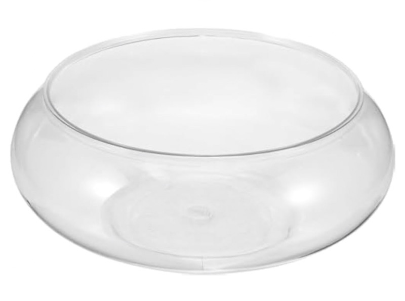 Photo 1 of 
Clear Fish Bowl Vase Bubble Bowl Round Shallow Planter Plastic Container Fish Bowl Aquatic Plant Pot Daffodil Pot Hydroponic Planter Fish Tank Aquarium Bowl