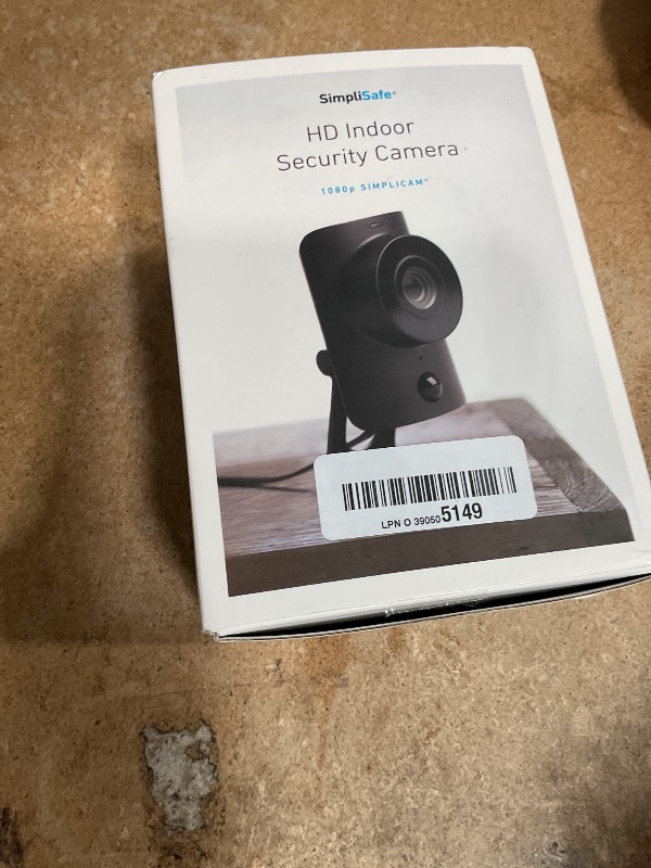 Photo 1 of SimpliSafe SimpliCam 1080p Wired Indoor Home Security Camera with Built-in Privacy Shutter - Compatible with Gen 3 Home security system