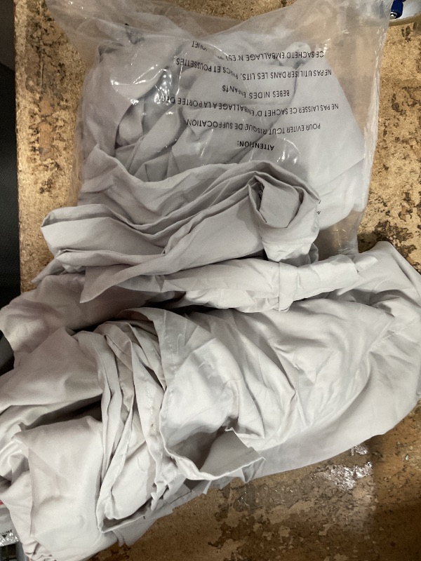 Photo 1 of *UNKNOWN SIZE// NO COMFORTER* SET OF GREY BED SHEET 