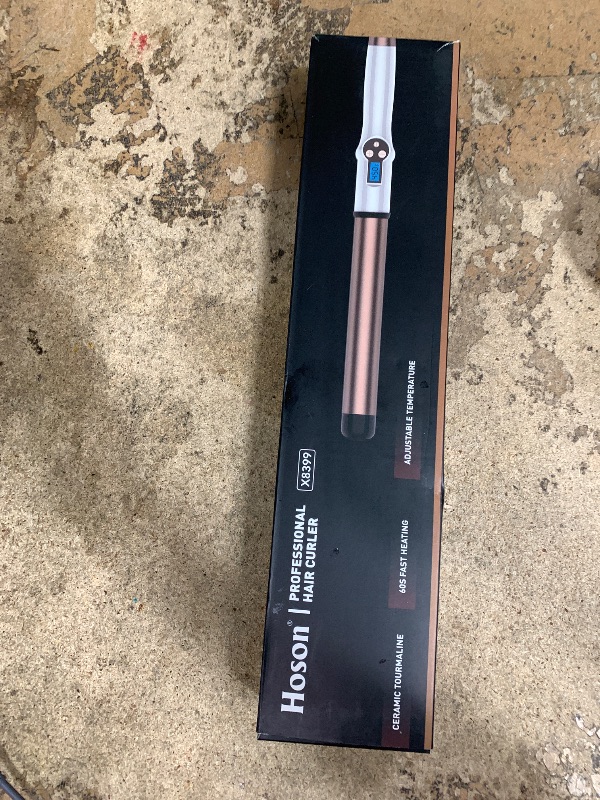 Photo 1 of 1 1/4 Inch Extra Long Barrel Curling Wand, Ceramic Tourmaline Curling Wand Professional Dual Voltage with Adjustable Temperature