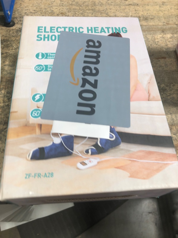 Photo 1 of 1 Pair Electric Heated Foot Ankle Warmers - Feet Heating Pads Deep-penetrating Heat for Achilles Tendinitis & Plantar Fasciitis - Auto Shut Off & 86-158? Foot Braces for Women/Men