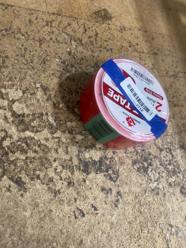 Photo 1 of 1 Pack Red Duct Tape Heavy Duty,9 Mil Thickness,2 Inches x 30 Yards,Strong Industrial Strength,Flexible,No Residue,Waterproof and Tear by Hand,Multi-Use for Indoor & Outdoor Repairs