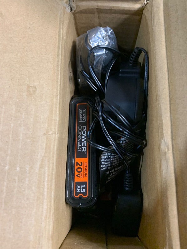 Photo 1 of ***(PARTS ONLY/ NON FUNCTIONAL)***BLACK+DECKER 20V MAX POWERCONNECT Power Drill Cordless Drill Driver Electric Screwdriver with 30 Piece Bit Set and Drivers Kit, Battery and Charger Included (LD120VA)