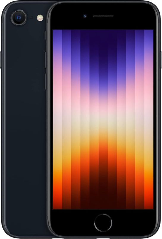 Photo 1 of ***SEE NOTES*** 
Apple iPhone SE 3rd Gen, 128GB, Midnight 