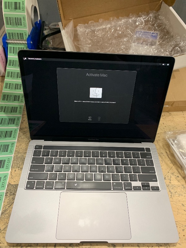 Photo 1 of ***RECOVERY ASSISTANT***Apple Late 2020 MacBook Pro with Apple M1 Chip, 13-inch, 8GB RAM, 512GB SSD, Space Gray (Renewed)
