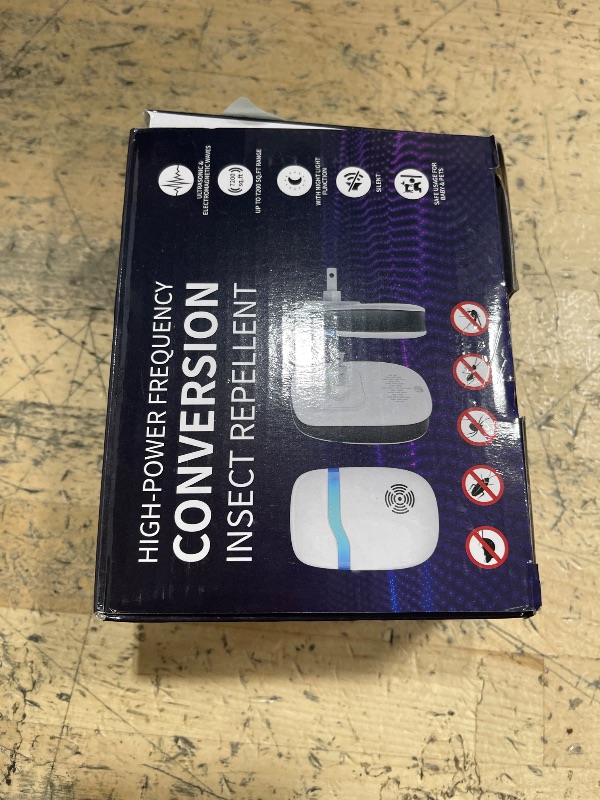 Photo 1 of [2025 Upgraded] Ultrasonic Insect & Pest Indoor Repeller, Electronic Plug-in Control Repellent for Roach, Rodent, Mouse, Bugs, Mosquito, Mice, Ant, Spider, Home, Kitchen, Garage (6 Pack)