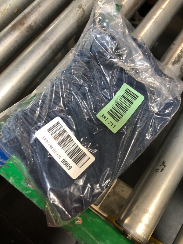 Photo 1 of (EXTRA SMALL) YOCUR Womens Jean Shorts Mid Waisted Drawstring Paper Bag Fringe 3 Inseam Petite Casual Summer Frayed Hem Denim Shorts Dark Blue 