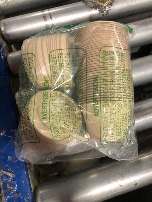 Photo 1 of 100Pack 4Oz Bagasse Fiber Condiment Cups with Lids, Paper Compostable Portion Souffle Cups, Bagasse Fiber Sample Cup for Condiment, Tomato,Sauce, Ice Cream, Jams, Honey, Snack, Butter Homeless