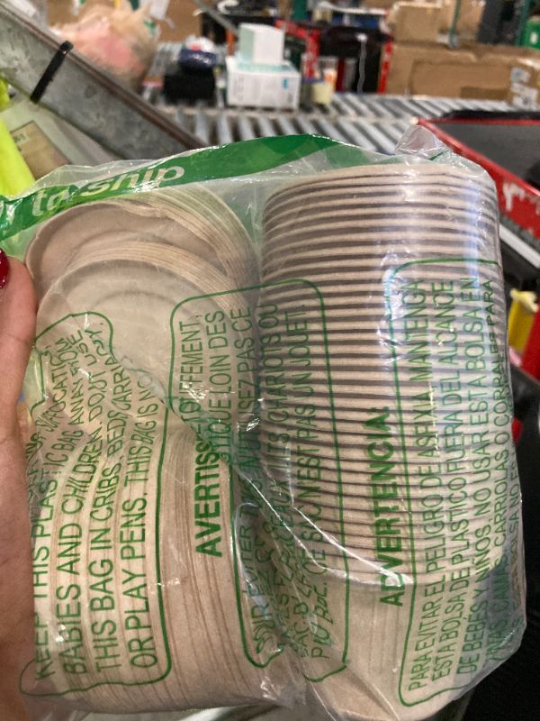 Photo 1 of 100Pack 4Oz Bagasse Fiber Condiment Cups with Lids, Paper Compostable Portion Souffle Cups, Bagasse Fiber Sample Cup for Condiment, Tomato,Sauce, Ice Cream, Jams, Honey, Snack, Butter Homeless