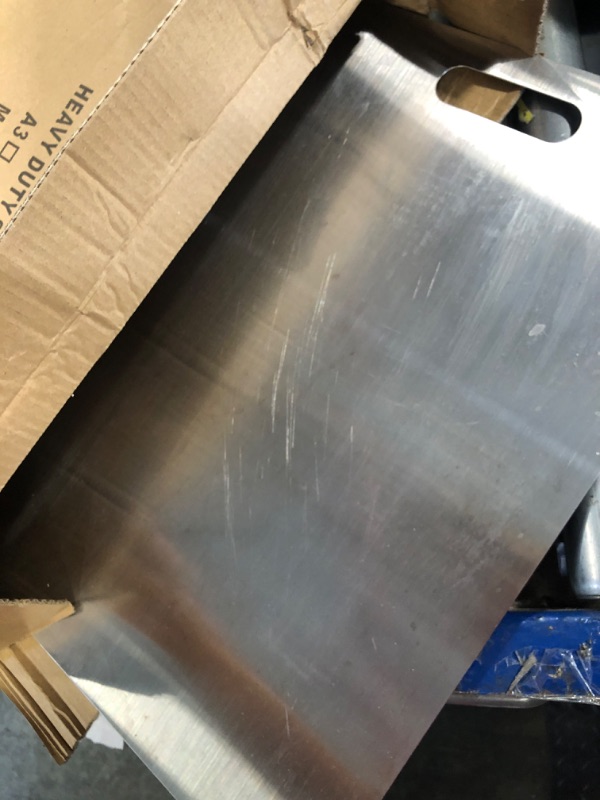 Photo 1 of ****ONLY TWO***Titanium Cutting Boards for Kitchen - 100% Pure Titanium Cutting Board - Double Sided Food Grade Quality Cutting Boards - Easy to Clean and Store (18"L x 12"W)