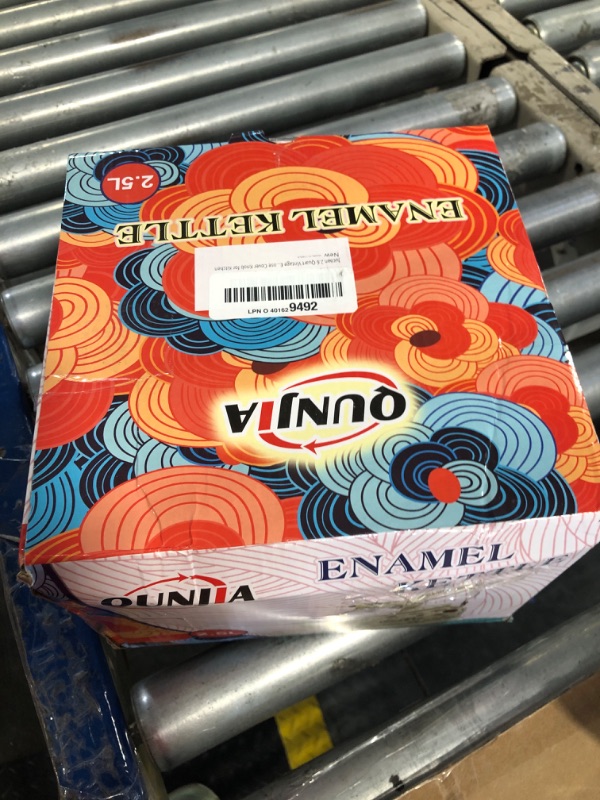 Photo 1 of **NEEDS TO BE CLEANED** Jucoan 2.6 Quart Vintage Enamel Tea Kettle, Green Floral Stovetop Water Kettle Teapot with Porcelain Handle for Home Kitchen Camping Tea Party, Gift for Bridal Shower Wedding Housewarming