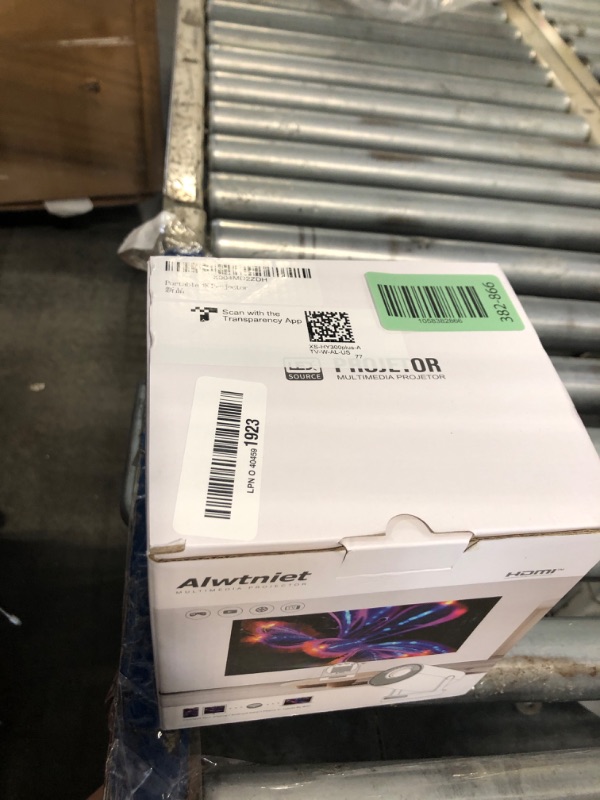 Photo 1 of ?Electric Focus?Mini Projector with WiFi 6 and Bluetooth 5.4, Smart Portable Projector 4k Support, 5W Soundbase Speaker, Auto Keystone 180° Rotation, Home Outdoor Movie Proyector HY300Ultra