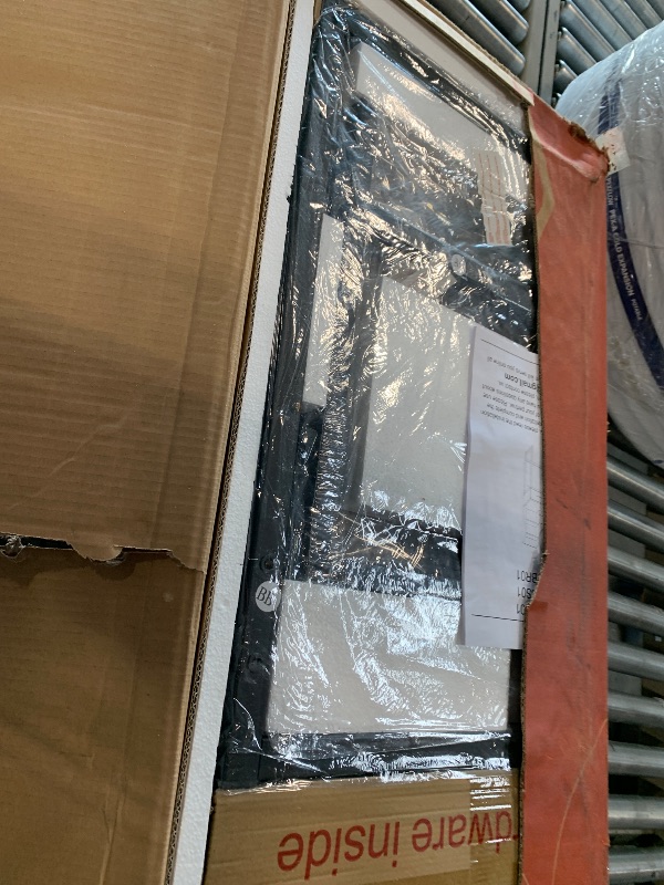 Photo 1 of ***OVAL BROKEN MIRROR****Makeup Vanity Desk with Round Mirror and Lights, White Vanity Makeup Table with 2 Drawers, Small Vanity Table for Bedroom with Lots Storage (Brown and Black, 15.75 * 31.5 * 53.6in)