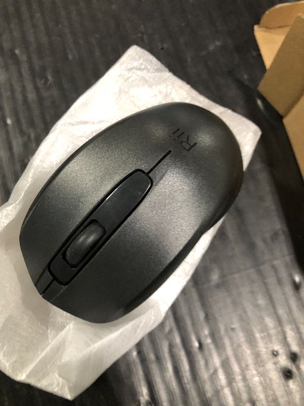Photo 1 of ***ONLY ONE, BLACK***Rii Wireless Mouse,2.4G Portable Computer Mice for PC, Laptop, Windows,Office Included Wireless USB dongle (Black+Pink)