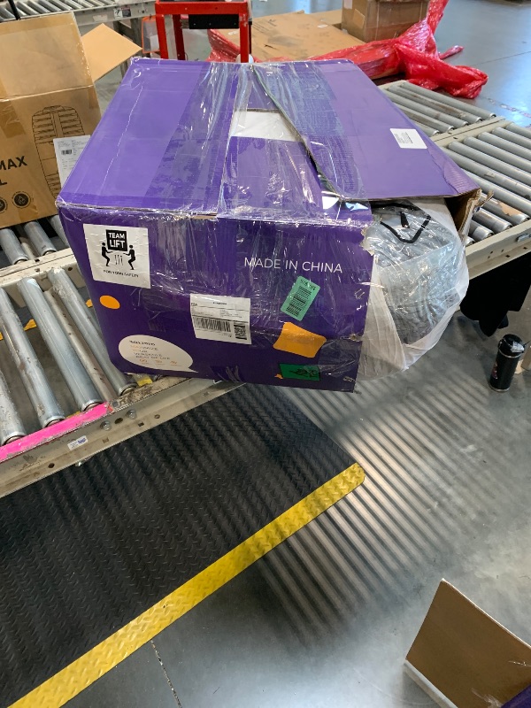 Photo 1 of **FACTORY SEALED** SOLD AS IS, NO REFUND/RETURN**
MAXYOYO Folding Sofa Bed, L-Shaped Convertible Sofa Bed with Armrest Foldable Sleeper Couch with Pillow, Portable Fold Out Chair Comfy Floor Couch Lounge for Living Room Bedroom, Dark Grey, Double