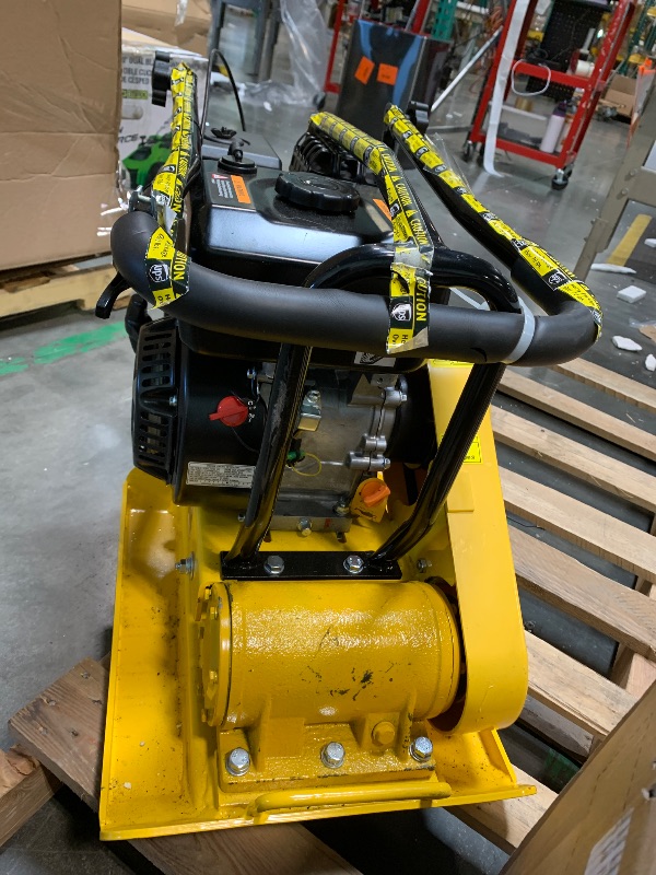 Photo 1 of ** UNABLE TO TEST**
Garvee 7HP Plate Compactor Rammer, 212cc Gas Engine 5600 VPM 4200 LBS Compaction Force, 22.1 x 15.9 in Plate, Ground Compactors for Paving Landscaping Sidewalk Patio