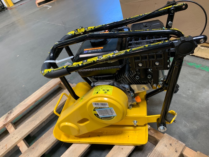 Photo 1 of ** UNABLE TO TEST**
Garvee 7HP Plate Compactor Rammer, 212cc Gas Engine 5600 VPM 4200 LBS Compaction Force, 22.1 x 15.9 in Plate, Ground Compactors for Paving Landscaping Sidewalk Patio