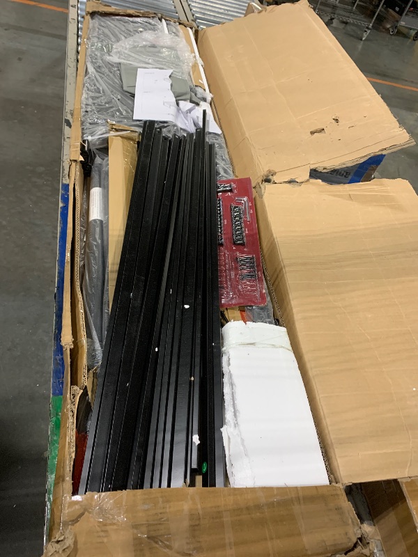 Photo 1 of ** LOOSE HARDWARE*
Jocoevol Bunk Bed Twin Over Twin, Heavy Duty Metal Bunkbeds with Ladder and Full-Length Guardrail, Convertible into 2 Individual Beds for Kids, Teens and Adults, Under-Bed Storage Space, Black