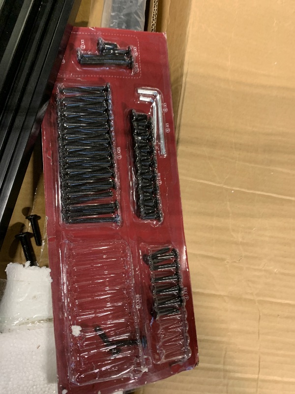 Photo 1 of ** LOOSE HARDWARE*
Jocoevol Bunk Bed Twin Over Twin, Heavy Duty Metal Bunkbeds with Ladder and Full-Length Guardrail, Convertible into 2 Individual Beds for Kids, Teens and Adults, Under-Bed Storage Space, Black