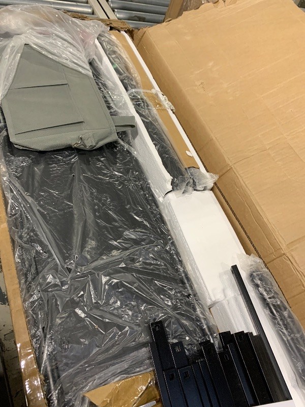 Photo 1 of ** LOOSE HARDWARE*
Jocoevol Bunk Bed Twin Over Twin, Heavy Duty Metal Bunkbeds with Ladder and Full-Length Guardrail, Convertible into 2 Individual Beds for Kids, Teens and Adults, Under-Bed Storage Space, Black