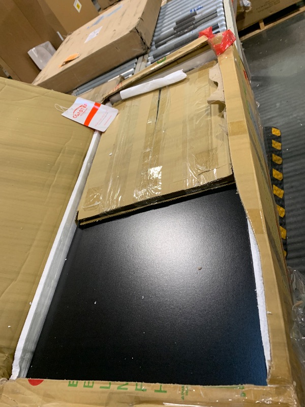 Photo 1 of ** MISSING HARDWARE**
Coaster Home Furnishings Emelle 63-inch 4-Shelf Glass Panel Bookshelf Black 800340