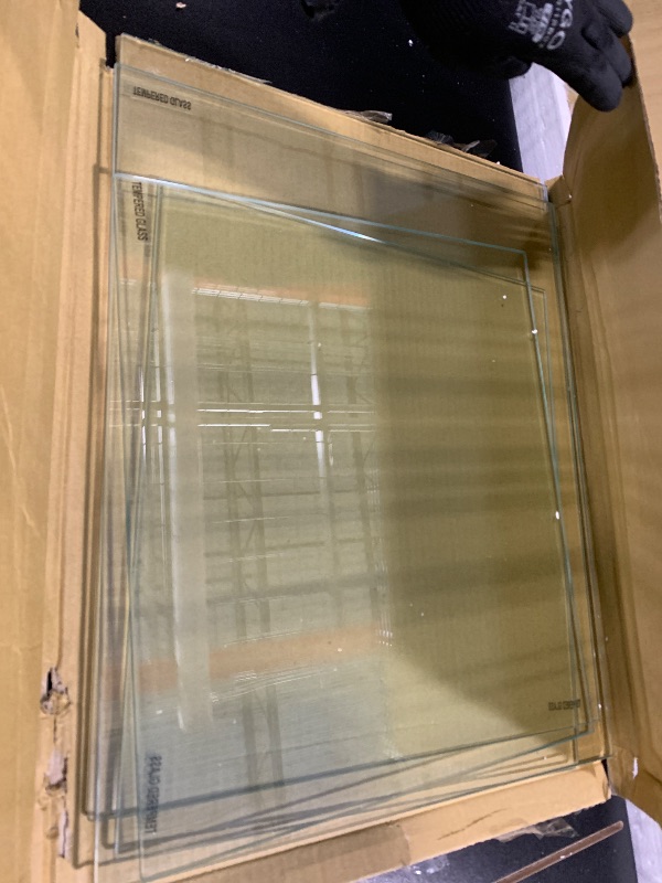 Photo 1 of ** MISSING HARDWARE**
Coaster Home Furnishings Emelle 63-inch 4-Shelf Glass Panel Bookshelf Black 800340