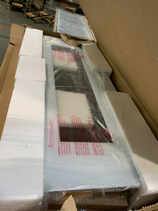 Photo 1 of ** UNTESTED**
Northwest Wall Mounted Electric Fireplace - 50-Inch Heat-Free Wall Mounted Fireplace with 10 Color Changing LED Flames, 3 Background Options, and Remote Control (White)