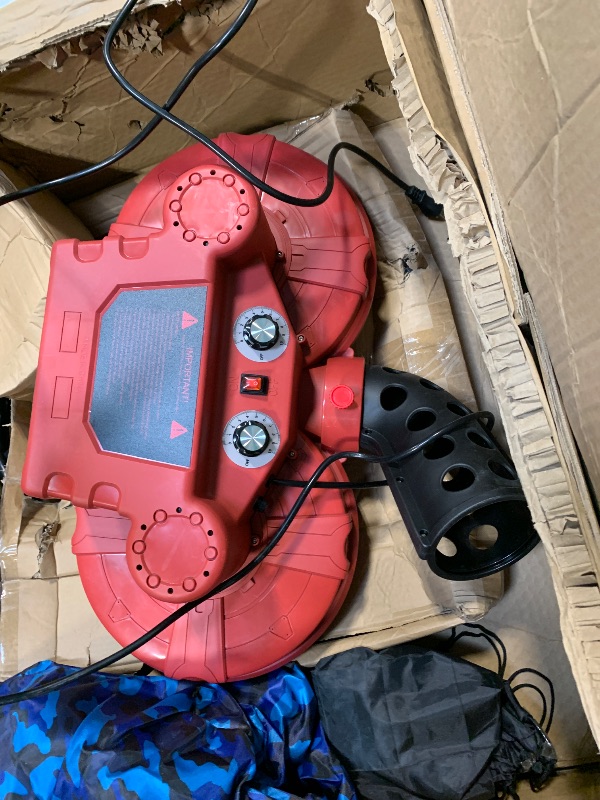 Photo 1 of ** TESTED, MISSING INSTRUCTIONS**
Furlihong 737BH Dual-Wheel Baseball Pitching Machine, Up to 95 MPH, Side-to-Side & Up/Down Angle Adjustment, Curveballs & Fastballs for Pro Players, Coaches, Adults & Youth (Red)