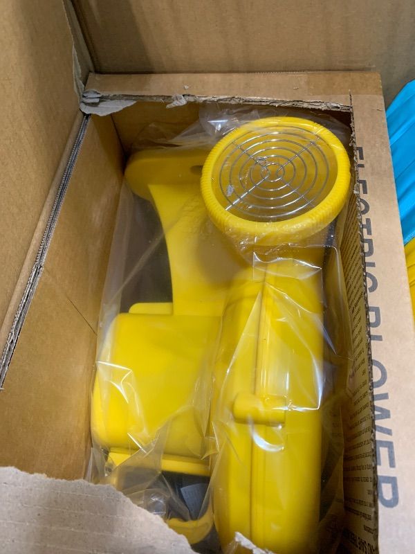 Photo 1 of **FACTORY SEALED** SOLD AS IS, NO REFUND/RETURN**
WELLFUNTIME Inflatable Water Double Slides Park with Blower, Bouncy Castle with Rainbow Water Curtain, with Shooting and Rock Climbing