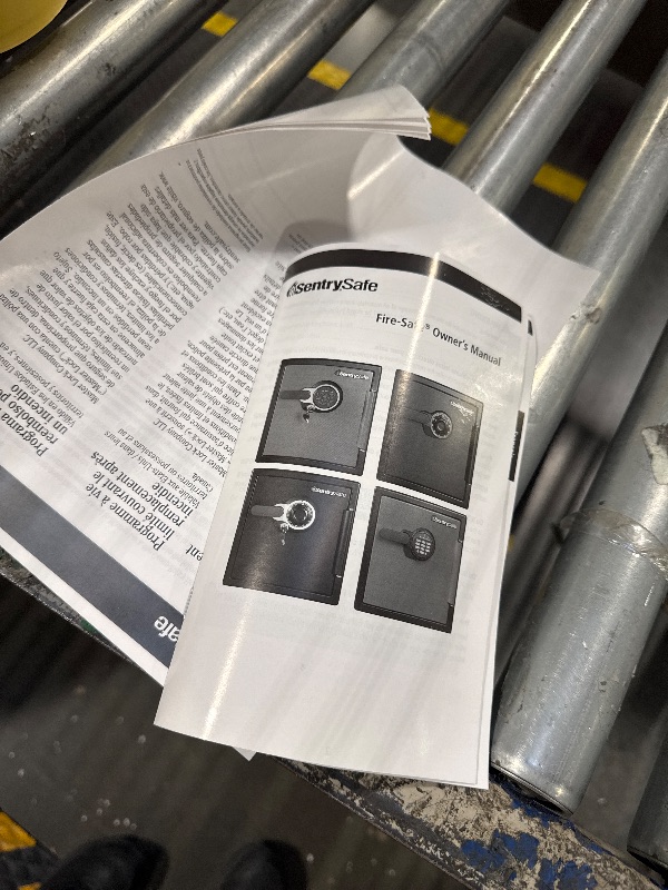 Photo 1 of *******OPENING CODE 10272***** BRAND NEW ITEM***** SentrySafe Black Fireproof Safe with Digital Push Button Keypad, Home Safe For Money, Documents, and other Valuables, 1.23 Cubic Feet, SF123ES