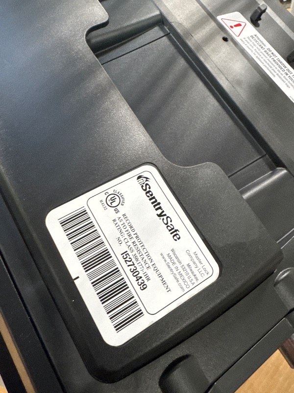 Photo 1 of *******OPENING CODE 10272***** BRAND NEW ITEM***** SentrySafe Black Fireproof Safe with Digital Push Button Keypad, Home Safe For Money, Documents, and other Valuables, 1.23 Cubic Feet, SF123ES